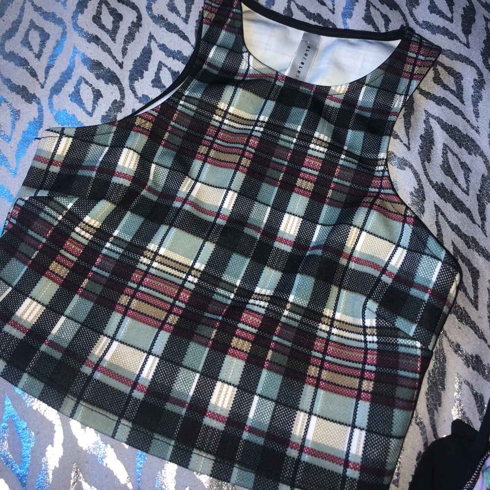 Plaid crop top